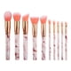 thumbnail image 1 of Set de brochas portátil, set de brochas para base de maquillaje, 10 piezas, brochas de maquillaje, brocha para sombra de ojos, 1 of 7