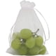 thumbnail image 5 of 100 bolsas de organza blancas de 5 x 7 pulgadas, bolsas navideñas con cordón, 5 of 5