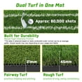 thumbnail image 3 of Alfombrilla de golf DCQ Real Feel, 152 x 122 cm, con cojín y camiseta, 3 of 7