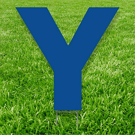 Blue Letter Y 20 inches tall