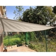 thumbnail image 4 of LEEYNEER Sun Shade Sail Rectangular Sand Shade Canopy Sun Shade Sail Curved Outdoor Shade Cover Sand Rectangle Heavy Duty Permeable Backyard Shade Cloth for Patio Garden Backyard, 4 of 8