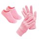 thumbnail image 1 of juego de calcetines y guantes de gel hidratantes de uso interno para blanquear y suavizar manos con pies agrietados (rosa), 1 of 5