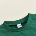 thumbnail image 5 of WhouRiu Toddler Boy Outfits Embroidery Short Sleeve T Shirt Striped Shorts Summer Holiday Party Cozy Outfit Set for Kids Green,Size 2-3 Y, 5 of 5