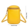 thumbnail image 3 of Genuine Leather Small Coin Pouch Lightweight Solid Color Daily Bag for Ladies, 3 of 7