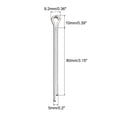thumbnail image 2 of Unique Bargains Split Cotter Pin, Fixation à Clip en Acier Inoxydable 5x80mm Raccord Argent 8Pack, 2 of 5