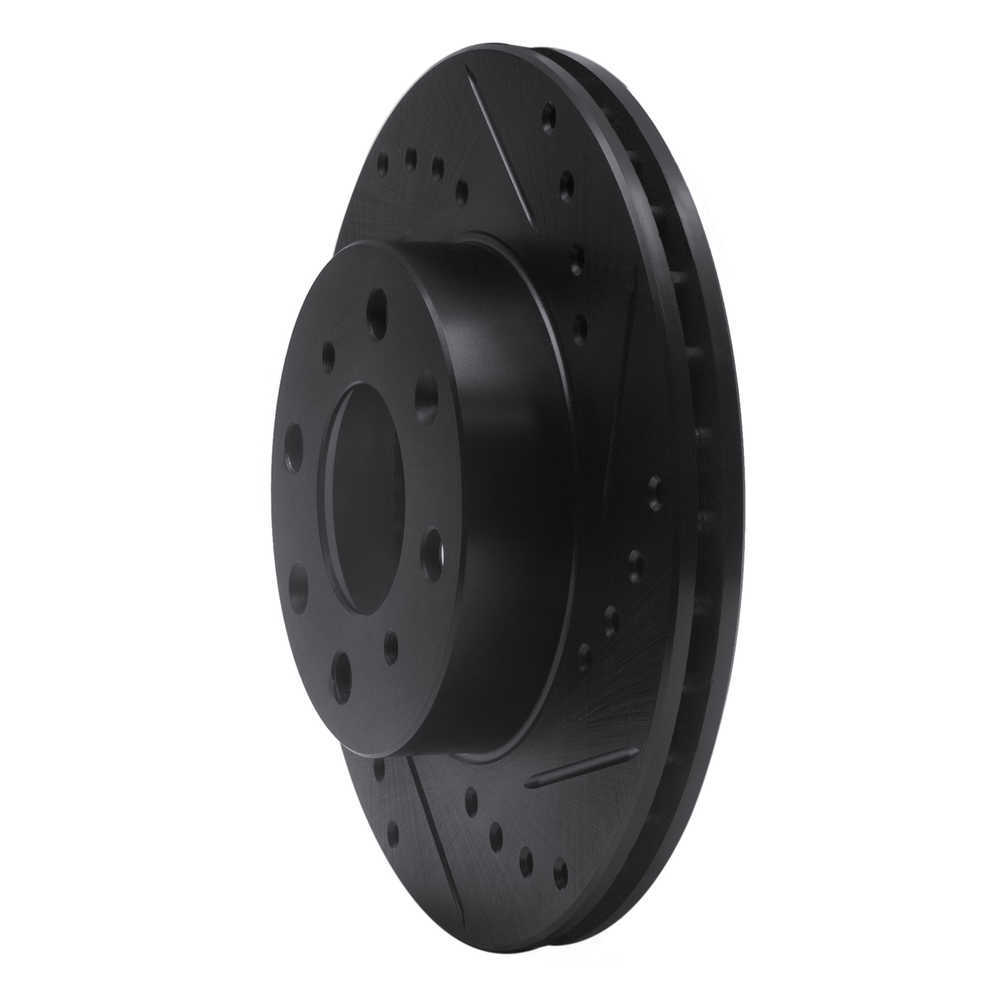Dynamic Friction Company 633-59011R DFC Brake Rotor - Drilled And Slotted - Black