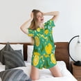 thumbnail image 5 of Fotbe fruits Print Pajama Set for Women 2 Piece Loungewear Short Sleeve Tops and Shorts Set Soft Sleepwear-X-Large, 5 of 6