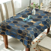Yayeee Tablecloths 60" x 108" Rectangle Wrinkle Resistant Party Table Cover, Elegant Hexagon Pattern