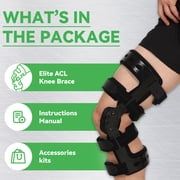Orthomen ACL Knee Brace for Meniscus/Ligament/Sports Injuries, Men & Women(M-Right)
