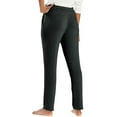 thumbnail image 2 of Natori Women's Ankle Length Soft Stretch Knit Lounge Pant (Heather Black, XXL), 2 of 3