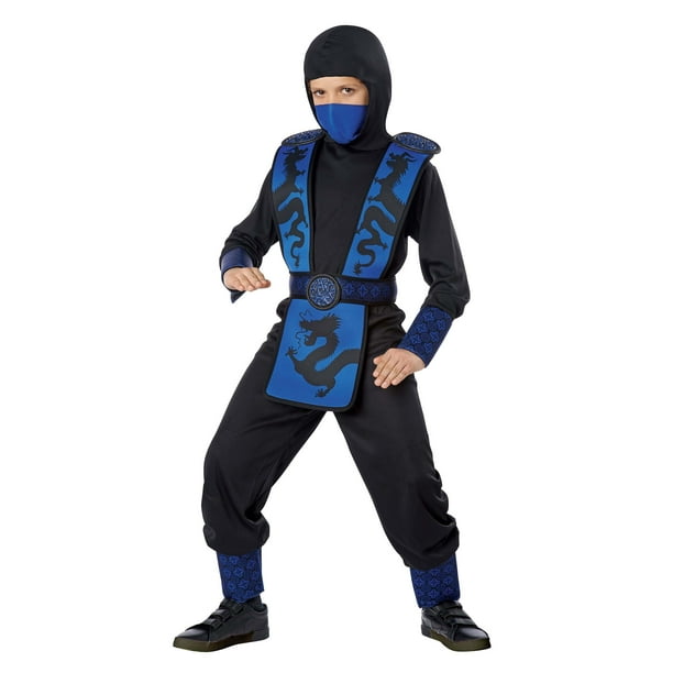 Boy s Regal Blue Ninja Costume Walmart