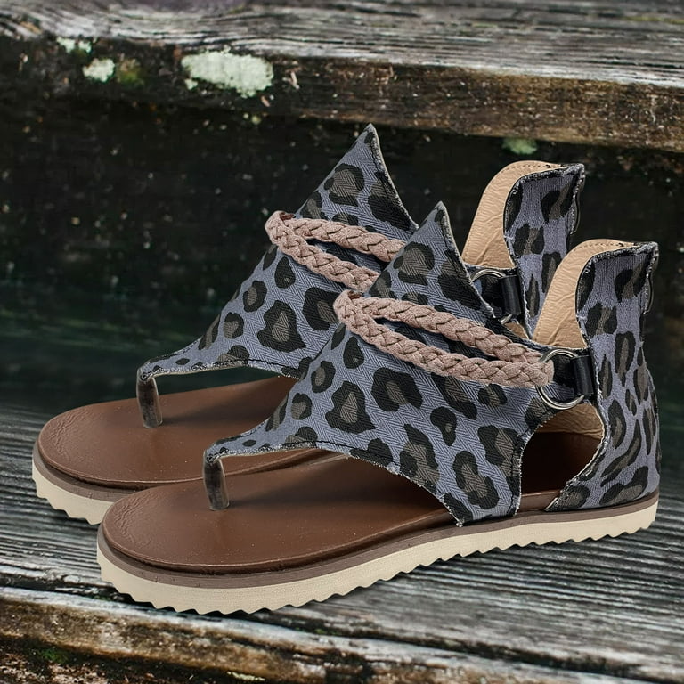HSMQHJWE Womens Sandals Size 67 Womens Earth Sandals 7 Ladies