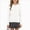 White, variant on WXFAZCVU Girls Sweater Cardigan Round Neck Knitted Long Sleeve Sweater Vacation Going Out Size 3-4 Years