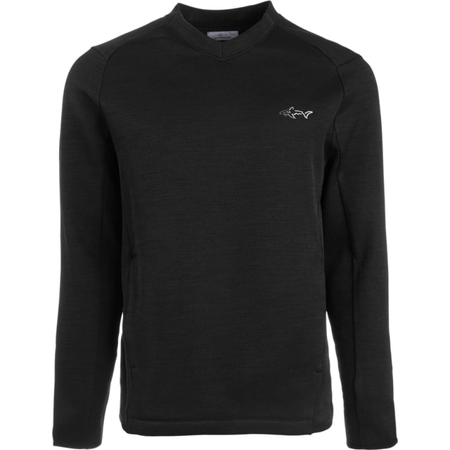 Greg Norman - Sudadera ligera y elástica para hombre, color negro, pequeño