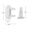 thumbnail image 3 of Cerradura de seguridad para bebés Cerradura de palanca de puerta Puertas a prueba de niños Pestillo de seguridad adhesivo, 3 of 4