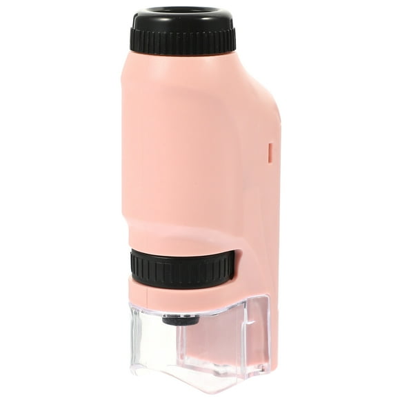 Microscope Monoculaire Simple Loupe Biologique Accessoire de Laboratoire en Plastique pour École