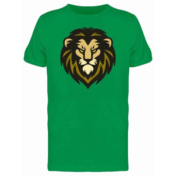 Cool Grunge Lion Mascot Head Tee Men's -Image by Shutterstock