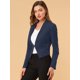 thumbnail image 4 of INSPIRE CHIC Día de San Patricio Chaqueta Corta Casual De Negocios De Oficina De Trabajo Sin Cuello Para Mujer Armada XL, 4 of 6