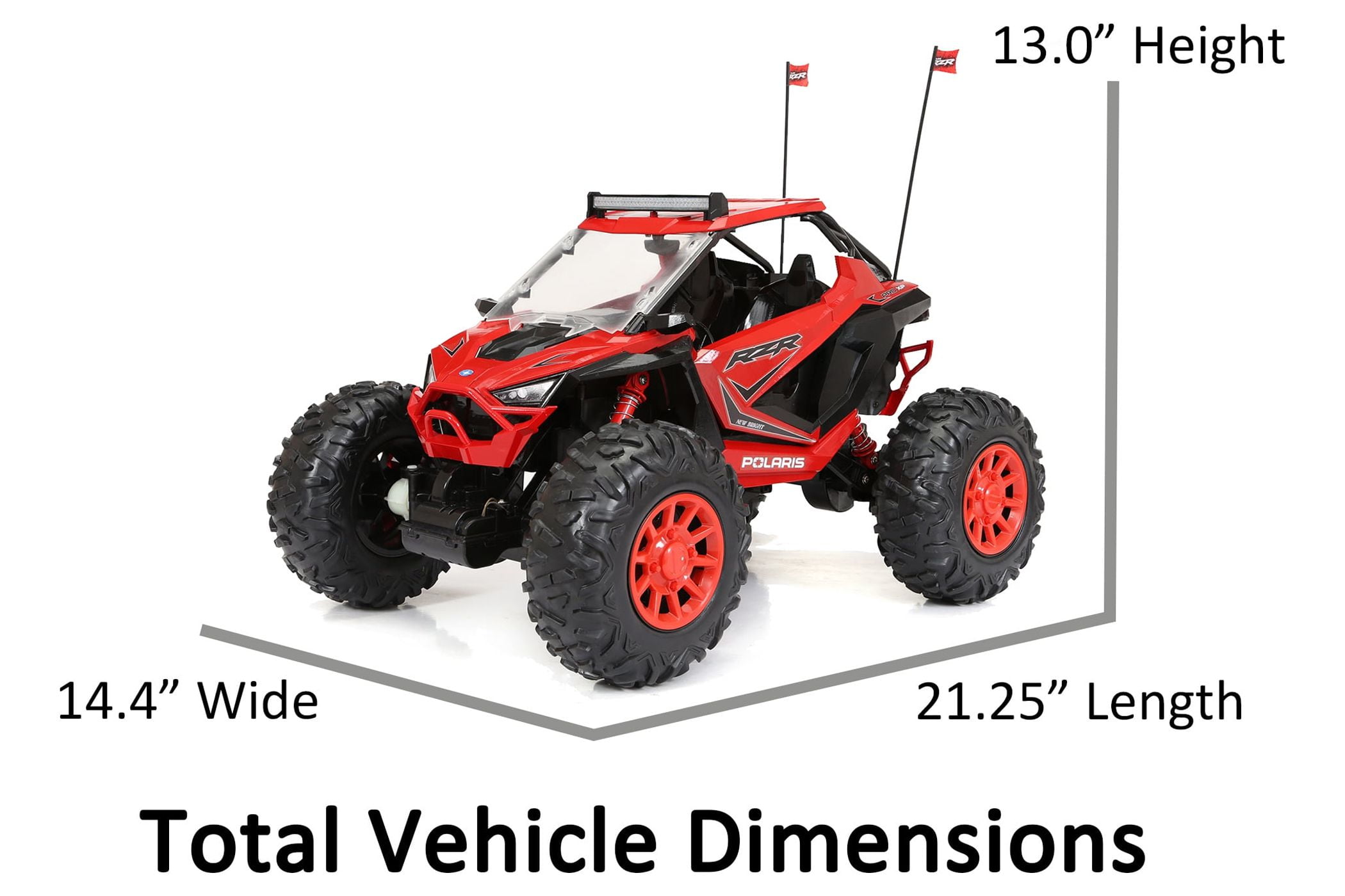 NEW BRIGHT RC 1:5 top SCALE REMOTE CONTROL POLARIS RZR PRO XP 4x4