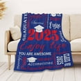 thumbnail image 4 of Graduation Soft Throw Blanket 2025, Birthday High School College Graduation Gifts for Daughter Son from Mom Dad, Class of 2025 Graduation Blanket Gifts for Him Her, 4 of 5