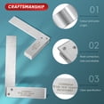 thumbnail image 3 of Set cuadrado Machinist Frienda Carbon St de 2, 3, 4 y 6 cuadrados, 3 of 7