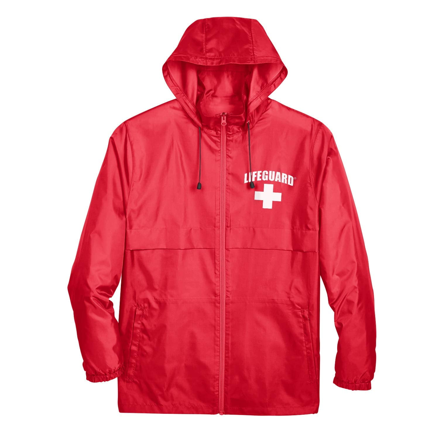 Red lifeguard deals jacket