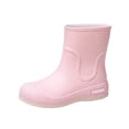 thumbnail image 2 of HTHLVMD Mid Calf Rainwear, Waterproof Solid Mid Calf Rain Boots Casual Outdoor Gardening, Slip Resistant Rubber Footwear Holiday Travel Wearing, Lightweight Comfortable Car Wash Shoes, Pink 7, 2 of 4