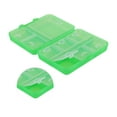 thumbnail image 3 of Unique Bargains Durable 9 Grids Double Layer Pill Case Green, 3 of 6