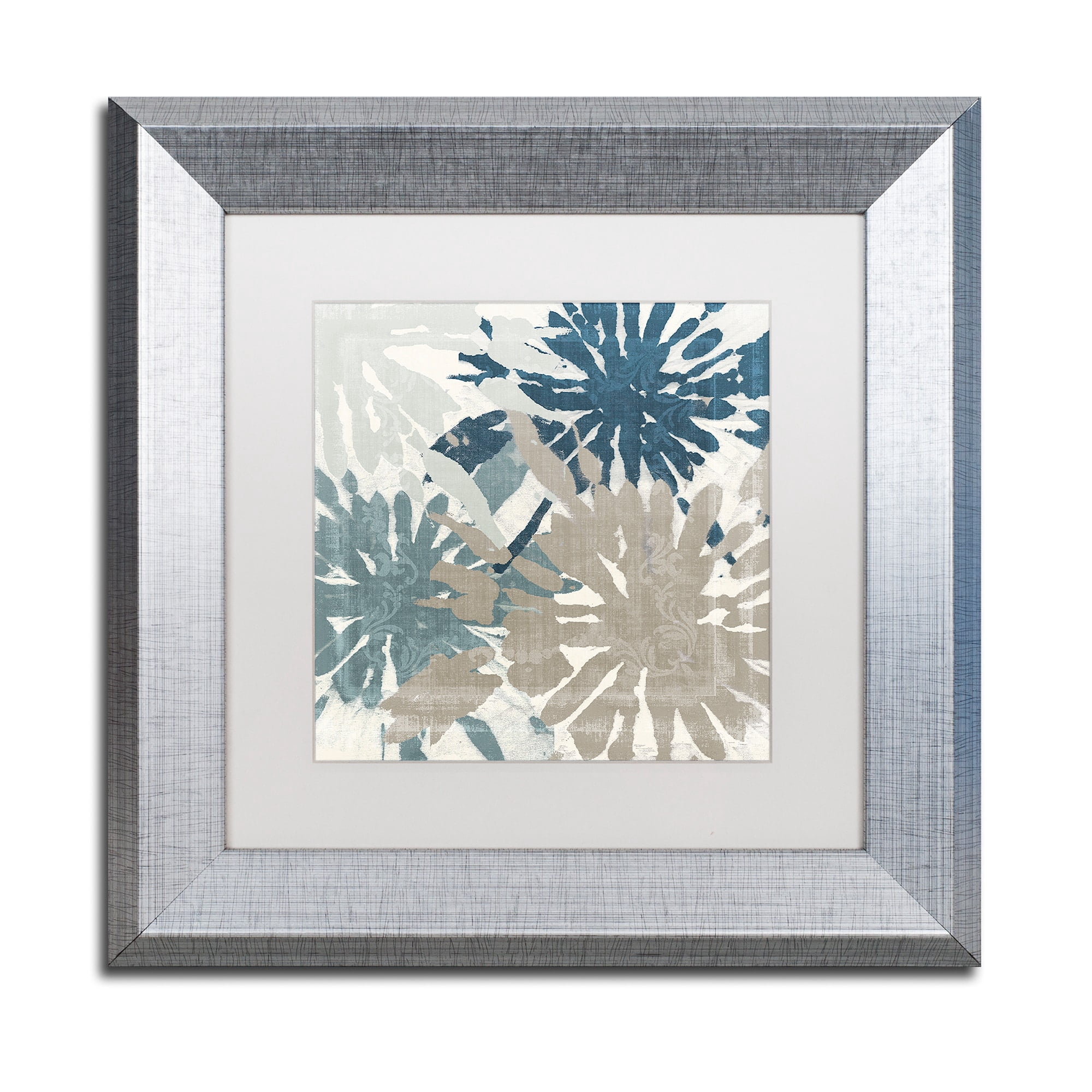 Trademark Fine Art "Beach Curry IV" Canvas Art by Color Bakery, White Matte, Silver Frame