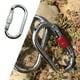 thumbnail image 3 of Hebilla de Mosquetón para escalada en bloqueo de Tornillo resistente shamjiam Plata Mosquetón de escalada en roca, 3 of 5