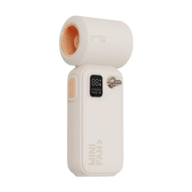 Ventilador de mano, velocidad de bolsillo ajustable, mini ventilador portátil de mano recargable para beige