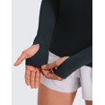 thumbnail image 6 of CRZ YOGA Seamless Long Sleeve Shirts for Women Workout Athletic Running Yoga Tops Breathable Tshirt, 6 of 7