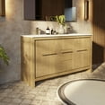 thumbnail image 2 of Lafarre 60 in W Rustic Acacia Double Bath Vanity, Cultured Marble Top and 55 in Mirror, 2 of 9