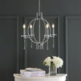 thumbnail image 4 of JONATHAN Y Laura 23" Crystal/Metal LED Chandelier, Chrome, JYL7402A, 4 of 9