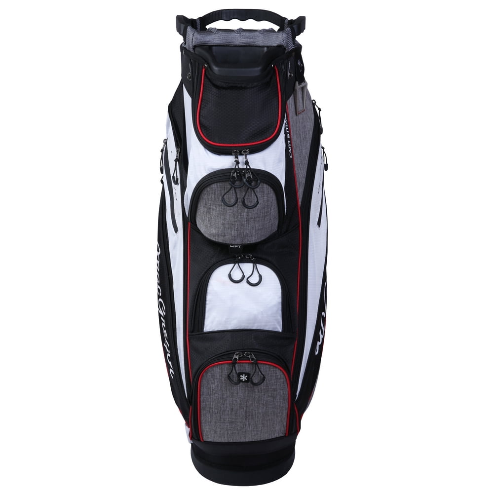 MacGregor Golf DX 14 Way Divider Cart Bag, Black/Grey/White/Red, 14 Pockets, 8.5 lbs