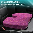 thumbnail image 4 of Premium Mandala Pattern Memory Foam Seat Cushion Ergonomic Chair Pad for Office Chair, Car, Airplane & Bleachers Sciatica, Tailbone Hip & Back Pain Relief - Chair Cushion for Long Office Workers., 4 of 5