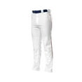 thumbnail image 2 of A4 Pro-Style Open Bottom Baseball Pant For Men in White/Cardinal | N6162, 2 of 2
