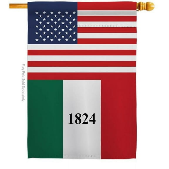 Americana Home & Garden H140821-BO 28 x 40 in. USA Alamo American Historic Vertical House Flag with Double-Sided Decorative Banner Garden Yard Gift