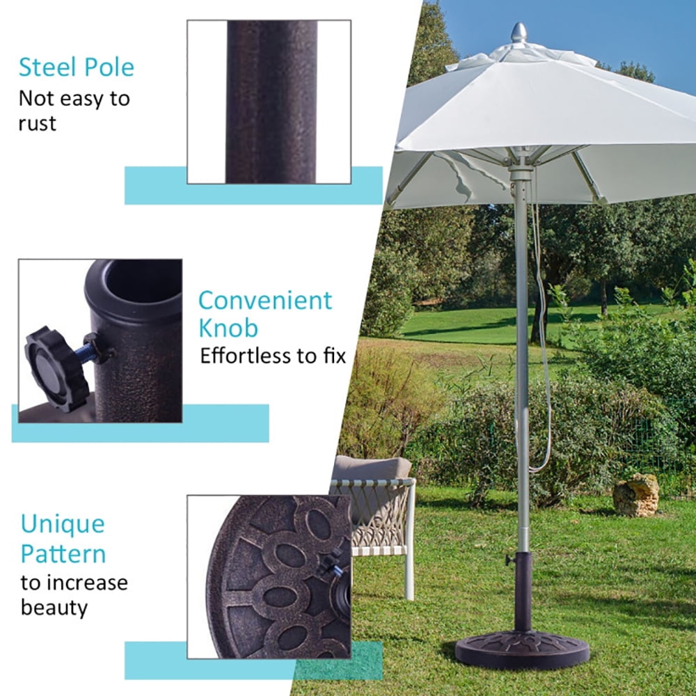 Aimee Lii 30lbs 18 Inches Heavy Duty Outdoor Patio Market Umbrella Base, Patio Umbrella Stand Aimee Lii 30lbs 18 Inches Heavy Duty Outdoor Patio Market Umbrella Base, Patio Umbrella Stand