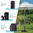 thumbnail image 6 of Topcobe 30lbs 18 Inches Heavy Duty Outdoor Patio Market Umbrella Base, Patio Umbrella Stand, 6 of 6