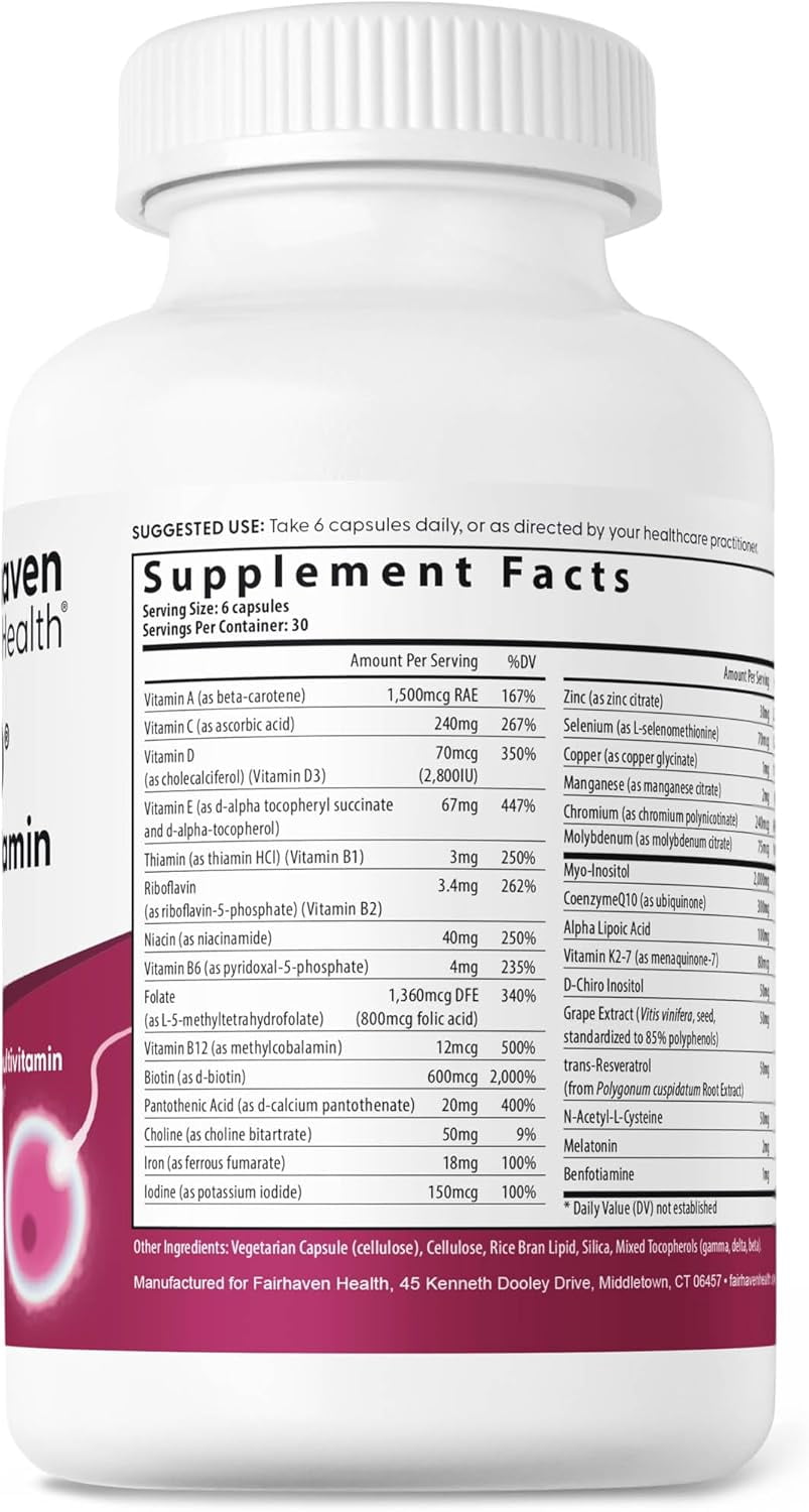 FH PRO Fertility Supplements for Men and Women, Hormone Balance for Women, Sperm Health for Men, 30 Day Supply
