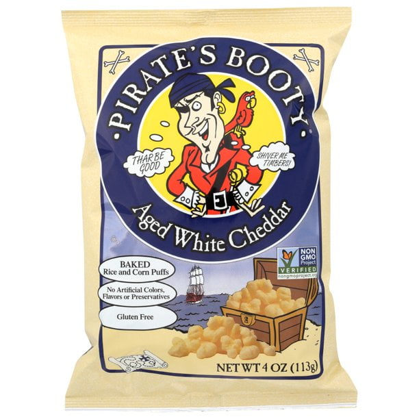 Pirate's Booty Pirate's Booty Puffs Aged Cheddar -- 4 oz Pack of 3