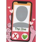 Designer Greetings The One, 1 Mile Away: Cell Phone Closeup with 3D Interactive Sliding Panel Funny / Humorous Dating Valentine's Day Card for Boyfriend, Girlfriend