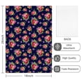 thumbnail image 2 of 4 Pcs Pioneer Flower Floral Print Pattern Funny Kitchen Towels, Microfiber Dish Towels, Kitchen Tea Towels Set 18" X 26", 2 of 6