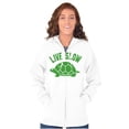 thumbnail image 3 of Live Slow Turtle Tortoise Animals Zip Up Hoodie Men's Women's Brisco Brands S, 3 of 6