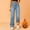 Blue, variant on Women's Fleece Lined High Waisted Straight Leg Jeans, Womens Fall Pants, Flannel Pajama Pants Women, Womens Trousers