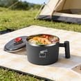 thumbnail image 4 of Klonfd Stainless Steel Soup Bowl With Lid And Drain Versatile Kitchen Tableware For Ramen Cereal, 4 of 6