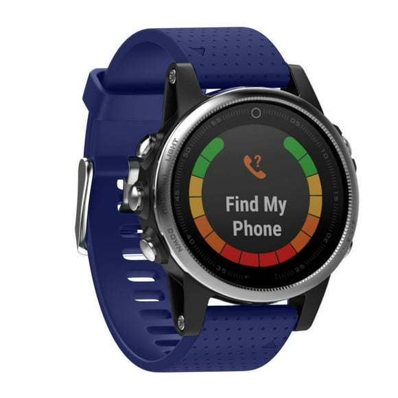 Correa de liberación rápida de silicona de repuesto compatible con el reloj GPS 5S | Banda ajustable suave | 20 mm de ancho | 230 mm de longitud | Múltiples colores | 1 paquete | Accesorio de pulsera