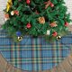 thumbnail image 3 of Falda para árbol de Navidad con cuadros azules del clan Wallace Tartan 2, suave y divertida decoración navideña navideña de granja de 30", 3 of 4