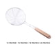 thumbnail image 3 of Toystoory Cuchara espumadera de acero inoxidable para freír fácilmente: conveniente y duradera Fácil de almacenar y limpiar FÁCIL DE USAR Cocina y Comedor 14 pulgadas 1, 3 of 6
